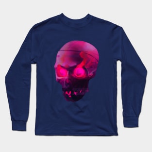 Retrowave skull Long Sleeve T-Shirt